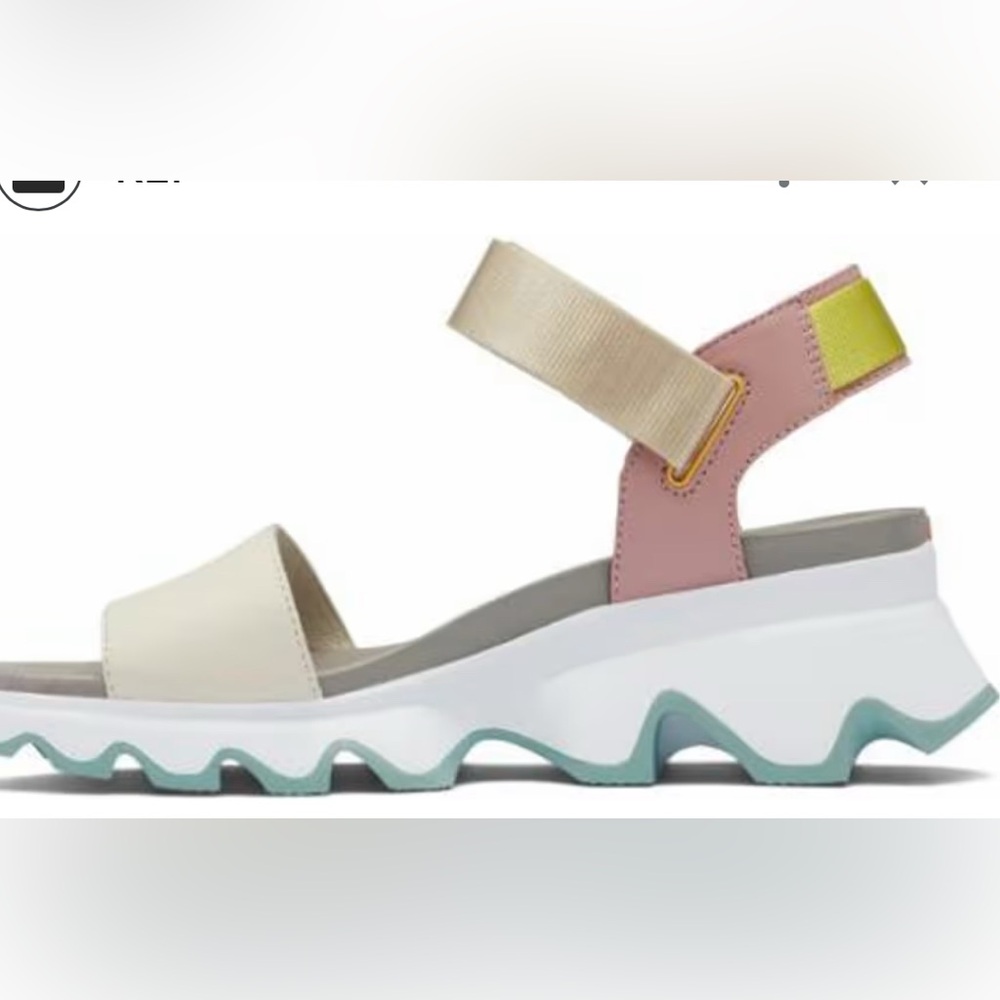 Sorel Kinetix Sandal chalk / salt size 8